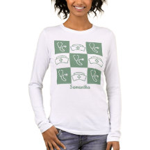 Nurse Profession Cap and Stethoscope T-Shirt