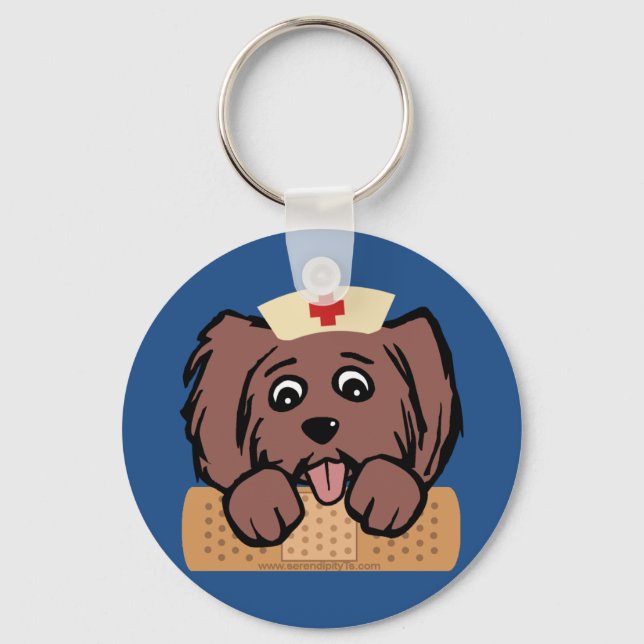 Nurse Pup Schlüsselanhänger (Vorderseite)