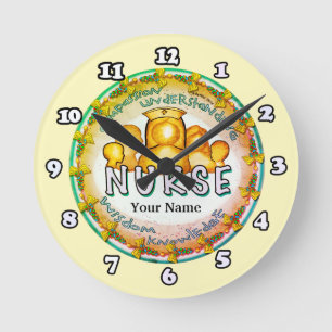 Nurse Rainbow Motto Uhr
