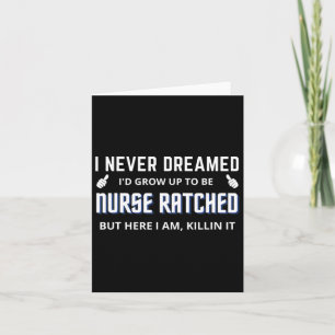 Nurse Ratched Funny Design Nursing Film Charakter Karte