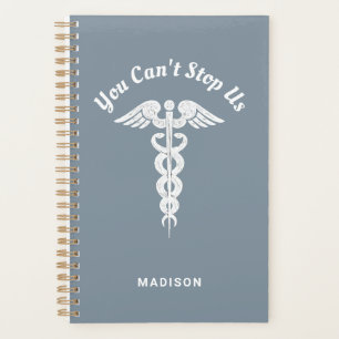 Nurse RN Blue White Medical Caduceus Personalisier Planer
