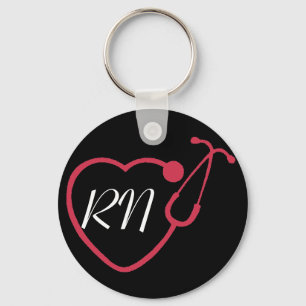 Nurse/ RN Stethoscope Key chain Schlüsselanhänger