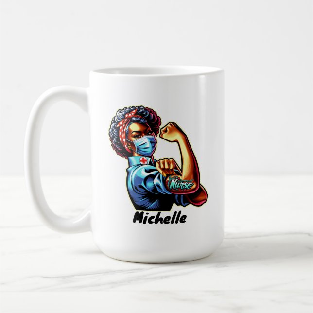 Nurse Rosie, die Riveter-Tasse Kaffeetasse (Links)