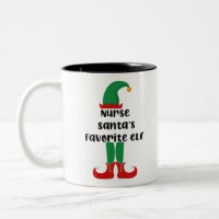 Nurse Santa's Lieblings Elf Funny Nurse Weihnachte