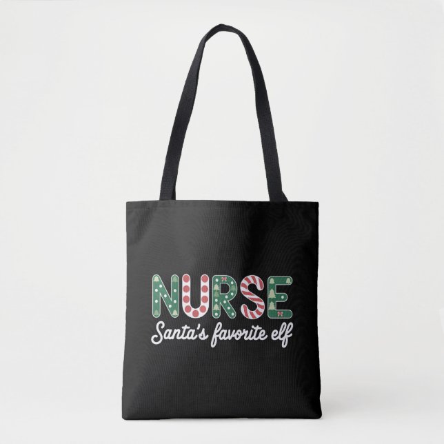 Nurse Santa's Lieblings Elf Life Nurse Day Geschen (Vorderseite)