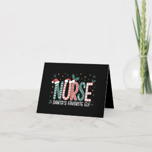Nurse Santa's Lieblingself Weihnachtsinspiration Karte