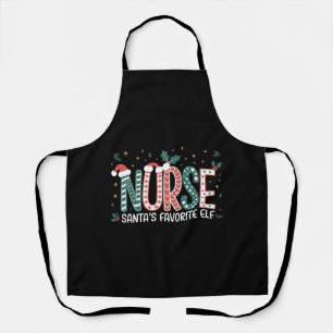 Nurse Santa's Lieblingself Weihnachtsinspiration Schürze