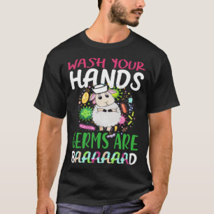 Nurse Schaf Wasche Deine Hände Keime Sind Schlecht T-Shirt