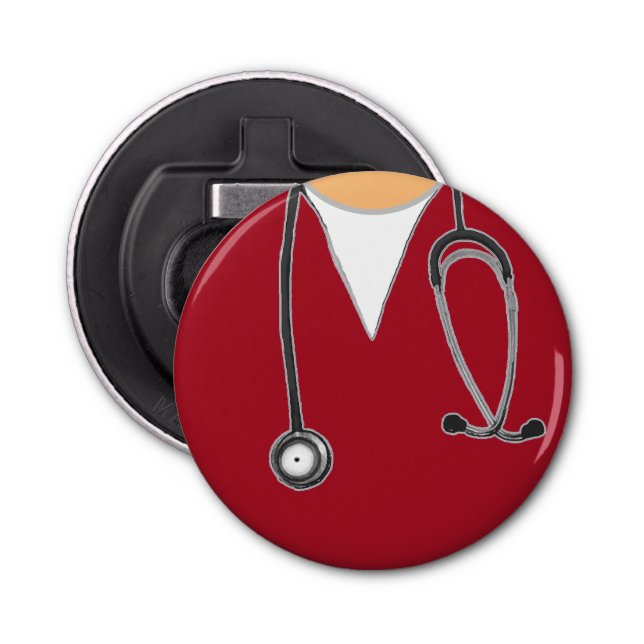 Nurse Scrubs Red Flaschenöffner (Vorderseite)