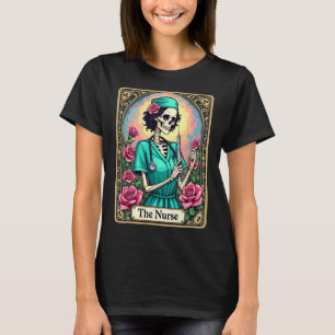 Nurse Skeleton Tarot Card Nurse Nurse Rn L T-Shirt