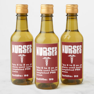 Nurse-Sonnenschein Caduceus Red White Weinetikett