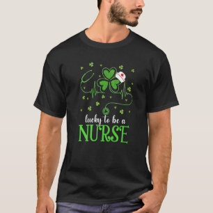 Nurse St Patrick S Day Lucky Nurse Kleeblatt Liebe T-Shirt