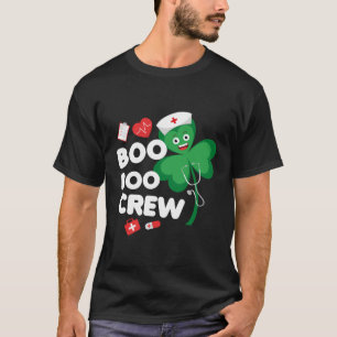Nurse St Patricks Day Boo Boo Crew Pflege Pediatr T-Shirt