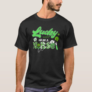 Nurse St. Patrick's Day Glück, ein Krankenschweste T-Shirt