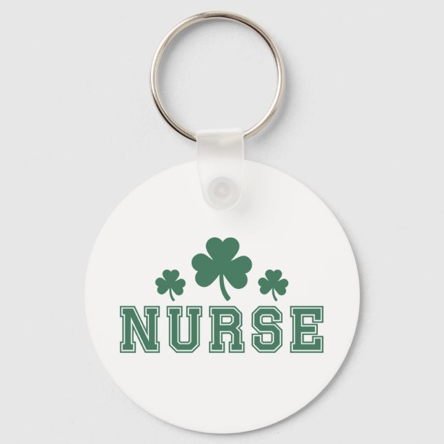 Nurse St. Patrick's Day Schlüsselanhänger (Vorderseite)