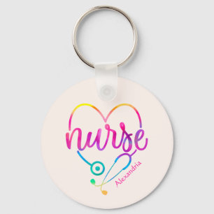 Nurse Stethoscope Schlüsselanhänger