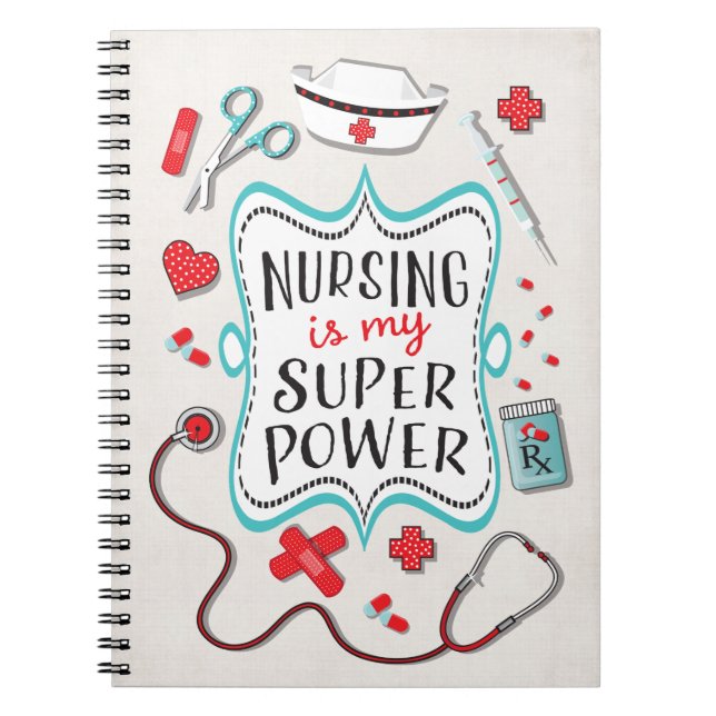 Nurse Super Power Notizblock (Vorderseite)