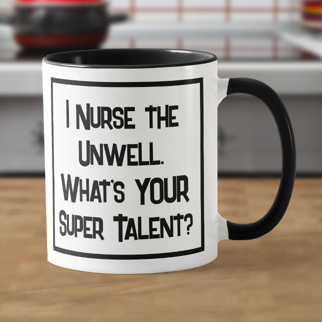 Nurse Super Talent. Zwei Tone-Kaffee-Tasse Tasse (Von Creator hochgeladen)