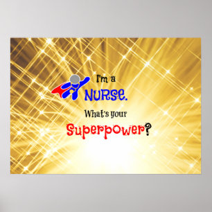 Nurse Superhero Poster