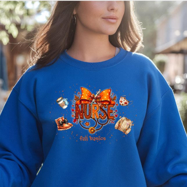 Nurse Süße Schleife Herbst Basics  Sweatshirt (Von Creator hochgeladen)