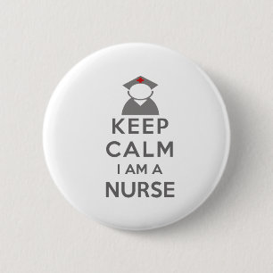 Nurse Symbol Behalten Calm I bin ein Krankenschwes Button