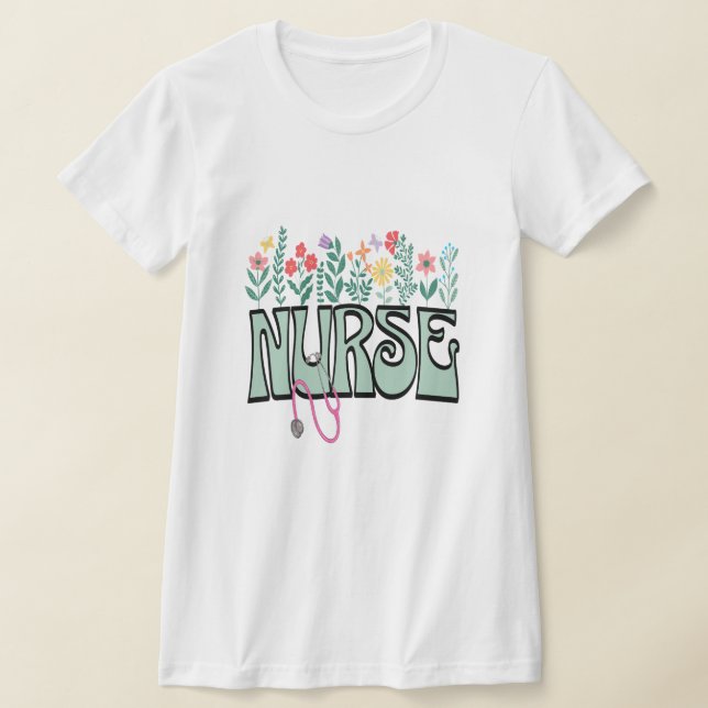 Nurse T-Shirt Healthcare Workers Tee Nurses Shirt (Ablage )