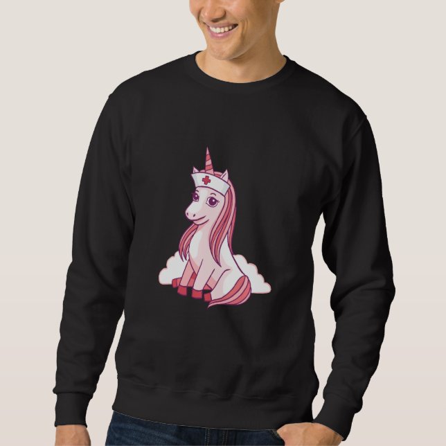 Nurse Unicorn Nursicorn Sweatshirt (Vorderseite)