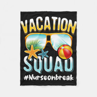 Nurse Vacation Squad Nurseonbreak Fleecedecke