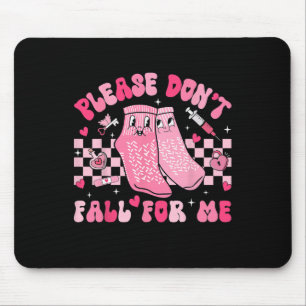 Nurse Valentine Non-Slip Socken Bitte fallen Sie n Mousepad