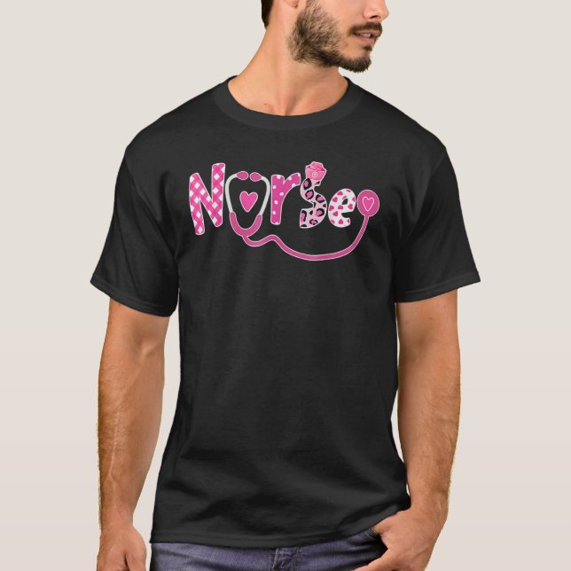 Nurse Valentines Day Valentine ER ICU NICU RN Nurs T-Shirt (Vorderseite)