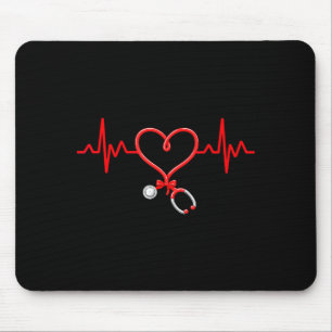 Nurse Valentines Süße Pflege RN PCT CNA Krankensch Mousepad