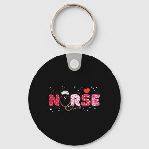Nurse Valentinstag Valentine Scrub Top Women Scann Schlüsselanhänger