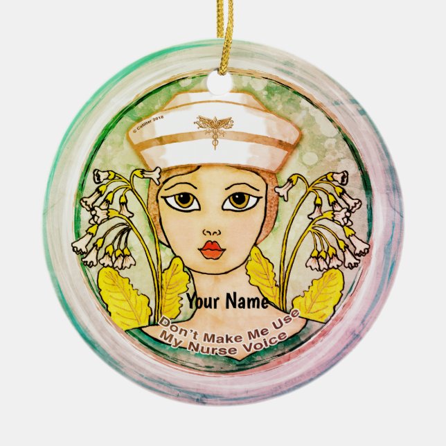 Nurse voice keramik ornament (Vorne)