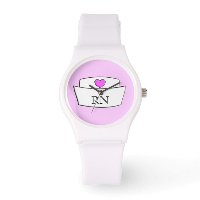 Nurse Watch Nurse Cap RN Armbanduhr (Vorderseite)