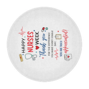 Nurse Week Schild Druckbar Wertschätzung Nurse Dan Schneidebrett