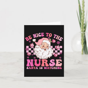 Nurse Weihnachten Shirt ist nett zum Krankenpflege Karte