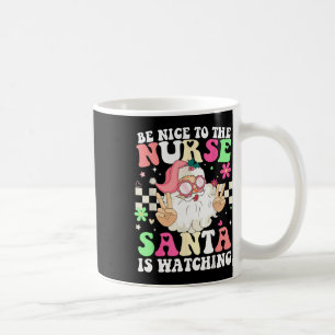 Nurse Weihnachten T-Shirt - sei nett zum Krankenpf Kaffeetasse