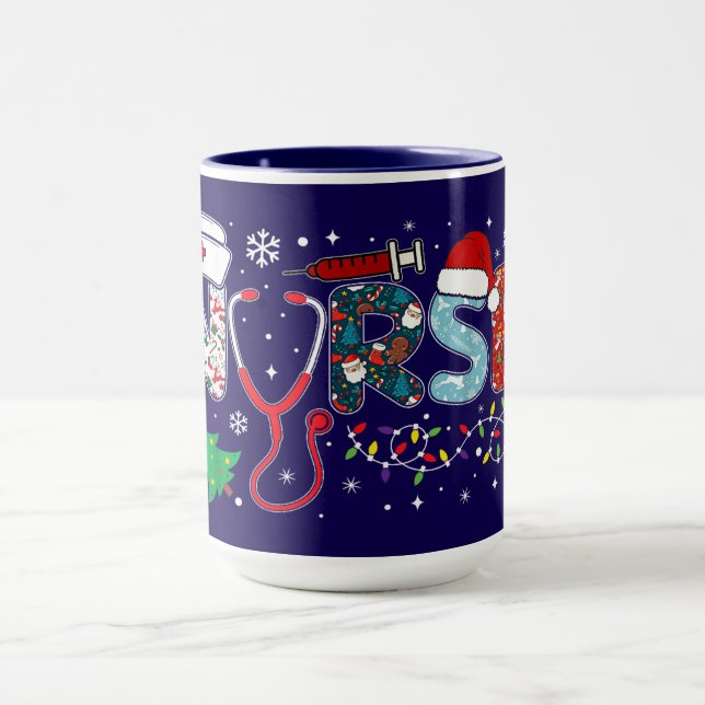 NURSE Weihnachtsdesign Tasse (Zentrum)