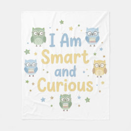 Nursery Growth Affirmation Smart and Curious Fleecedecke