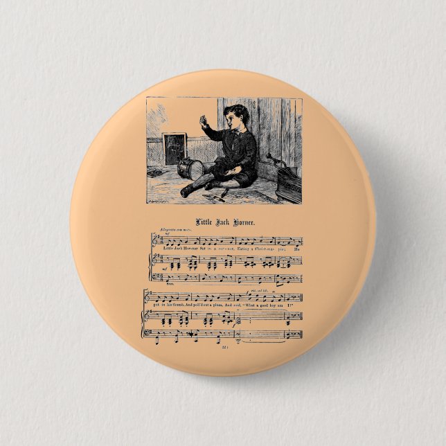 Nursery Rhyme Jack Korner Button (Vorderseite)