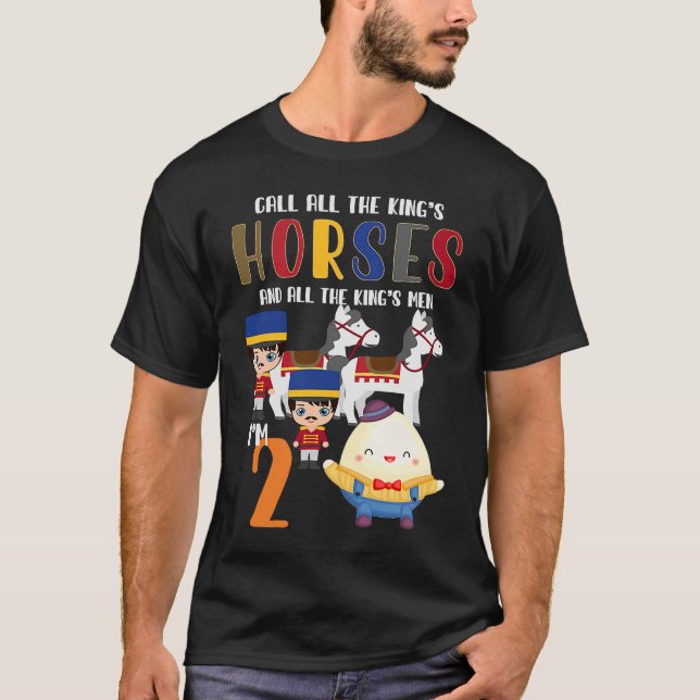 Nursery Rhymes for Kids or Humpty Dumpty sat on a  T-Shirt (Vorderseite)