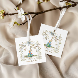 Nursery Vintage Peter Rabbit Baby Shower Thank You Geschenkanhänger