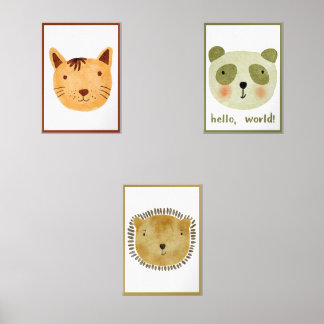 Nursery Wall Art Bilderwand Sets
