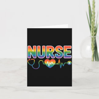 Nurses Leben Lgbt Herz Stethoskop Nurse Woche  Karte