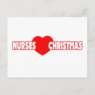 Nurses Love Christmas Feiertagspostkarte