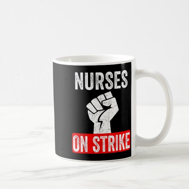 Nurses On Strike Nnu National Nurses United Staffi Kaffeetasse (Rechts)