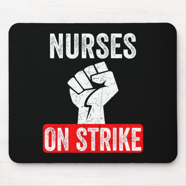 Nurses On Strike Nnu National Nurses United Staffi Mousepad (Vorne)