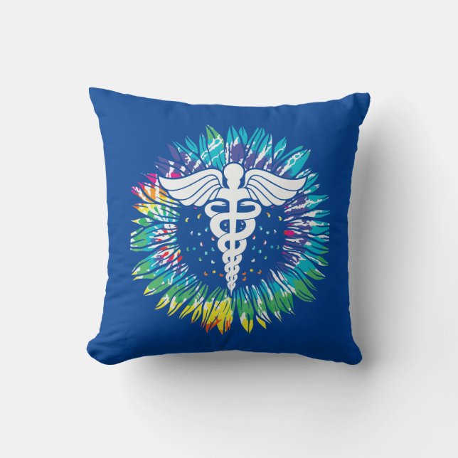 Nurses Retro Sunflower Kissen (Vorderseite)