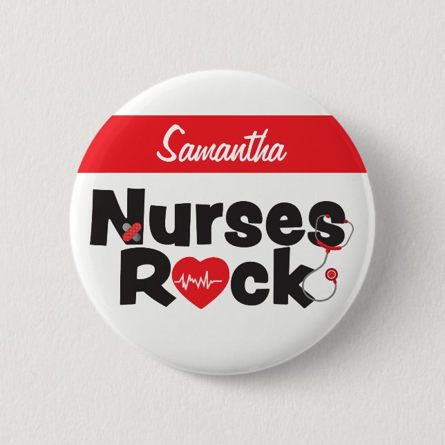 Nurses Rock Button (Vorderseite)