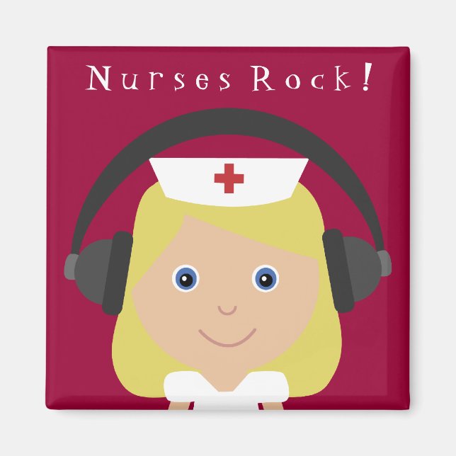 Nurses Rock! Magnet (Vorne)